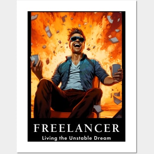 Freelancer: Living the Unstable Dream. Funny Posters and Art